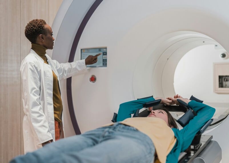 Person getting CT Scan