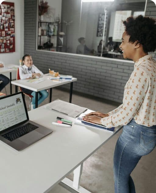 Students in classroom